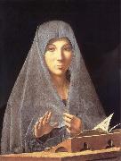Antonello da Messina Antonello there measuring, madonna Annunziata oil on canvas